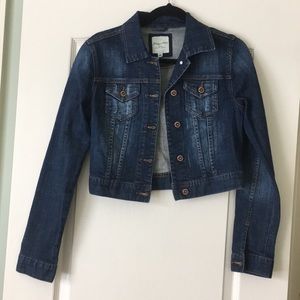 Cropped jean jacket